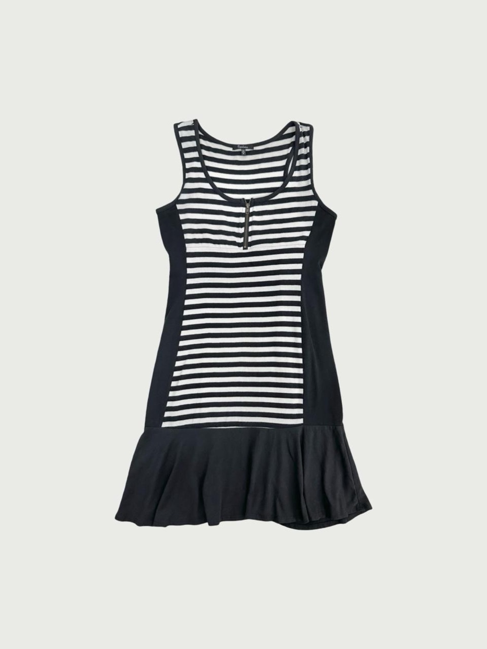 Black and Cream Striped Dress